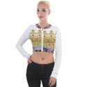 IM Fourth Dimension Colour 4 Long Sleeve Cropped Velvet Jacket View1