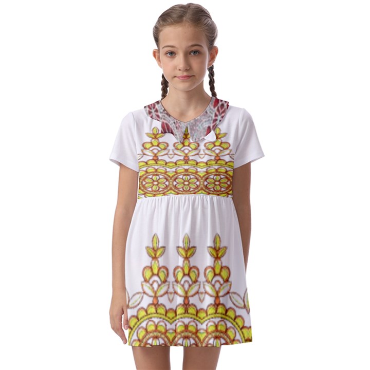 IM Fourth Dimension Colour 4 Kids  Asymmetric Collar Dress