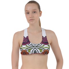 Im Fourth Dimension Colour 3 Criss Cross Racerback Sports Bra by imanmulyana