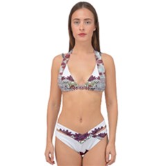 Im Fourth Dimension Colour 3 Double Strap Halter Bikini Set