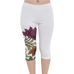 Im Fourth Dimension Colour 3 Velvet Capri Leggings 