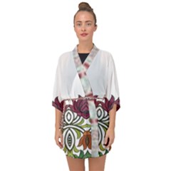 Im Fourth Dimension Colour 3 Half Sleeve Chiffon Kimono