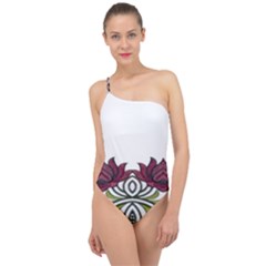 Im Fourth Dimension Colour 3 Classic One Shoulder Swimsuit