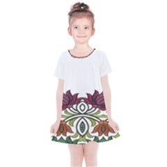 Im Fourth Dimension Colour 3 Kids  Simple Cotton Dress