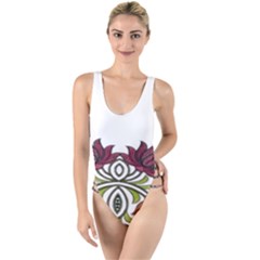 Im Fourth Dimension Colour 3 High Leg Strappy Swimsuit