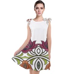 Im Fourth Dimension Colour 3 Tie Up Tunic Dress