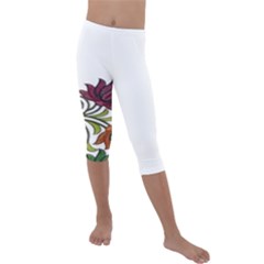 Im Fourth Dimension Colour 3 Kids  Lightweight Velour Capri Leggings 