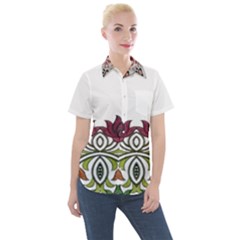 Im Fourth Dimension Colour 3 Women s Short Sleeve Pocket Shirt