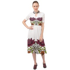 Im Fourth Dimension Colour 3 Keyhole Neckline Chiffon Dress