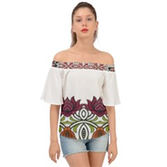 Im Fourth Dimension Colour 3 Off Shoulder Short Sleeve Top