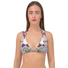 Im Fourth Dimension Colour 3 Double Strap Halter Bikini Top