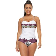 Im Fourth Dimension Colour 3 Retro Full Coverage Swimsuit