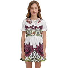 Im Fourth Dimension Colour 3 Kids  Sweet Collar Dress