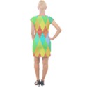 Low-poly Cap Sleeve Bodycon Dress View2