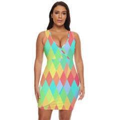 Low-poly Draped Bodycon Dress by nate14shop