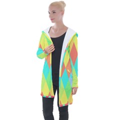 Low-poly Longline Hooded Cardigan by nate14shop