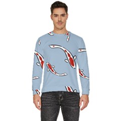 Koi-pattern Men s Fleece Sweatshirt