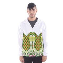 Im Fourth Dimension Colour 5 Men s Hooded Windbreaker