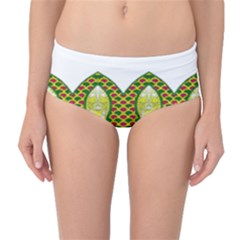 Im Fourth Dimension Colour 5 Mid-waist Bikini Bottoms