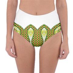 Im Fourth Dimension Colour 5 Reversible High-waist Bikini Bottoms