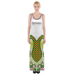 Im Fourth Dimension Colour 5 Thigh Split Maxi Dress