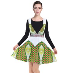 Im Fourth Dimension Colour 5 Plunge Pinafore Dress