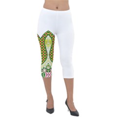 Im Fourth Dimension Colour 5 Lightweight Velour Capri Leggings 