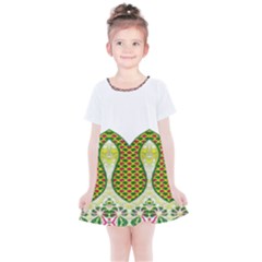 Im Fourth Dimension Colour 5 Kids  Simple Cotton Dress