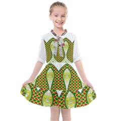 Im Fourth Dimension Colour 5 Kids  All Frills Chiffon Dress