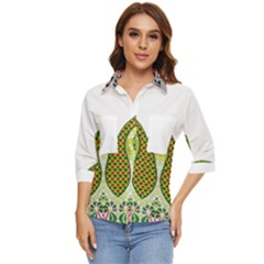 Im Fourth Dimension Colour 5 Women s Quarter Sleeve Pocket Shirt