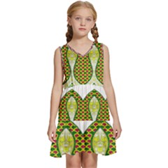 Im Fourth Dimension Colour 5 Kids  Sleeveless Tiered Mini Dress by imanmulyana