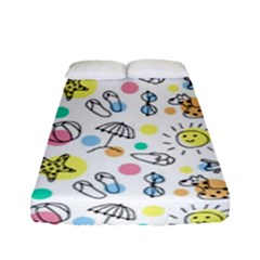 Doodle Fitted Sheet (full/ Double Size) by nate14shop