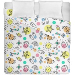 Doodle Duvet Cover Double Side (king Size)