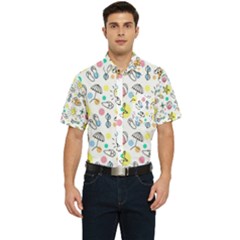 Doodle Men s Short Sleeve Pocket Shirt  by nate14shop