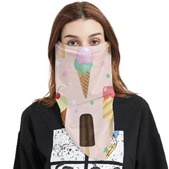 Cute-pink-ice-cream-and-candy-seamless-pattern-vector Face Covering Bandana (triangle) by nate14shop