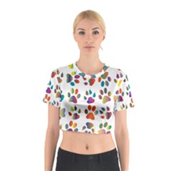 Colorful Cotton Crop Top by nate14shop