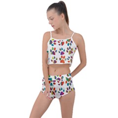 Colorful Summer Cropped Co-ord Set by nate14shop