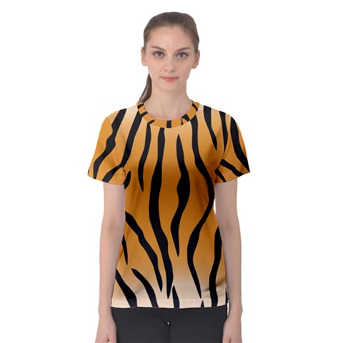 Animal-tiger Women s Sport Mesh Tee by nate14shop