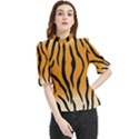 Animal-tiger Frill Neck Blouse View1