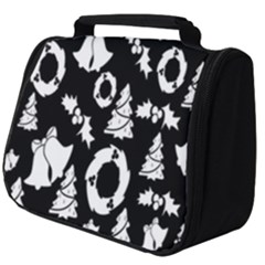 Backdrop-black-white,christmas Full Print Travel Pouch (big) by nate14shop