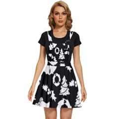 Backdrop-black-white,christmas Apron Dress