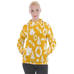 Backdrop-yellow-white Women s Hooded Pullover