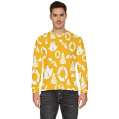 Backdrop-yellow-white Men s Fleece Sweatshirt