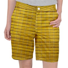 Bamboo-yellow Pocket Shorts