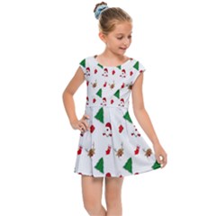 Christmas Tree,santa Kids  Cap Sleeve Dress by nate14shop