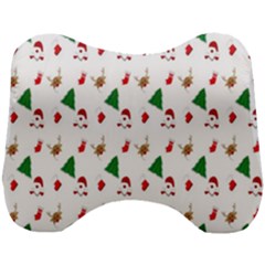 Christmas Tree,santa Head Support Cushion by nate14shop