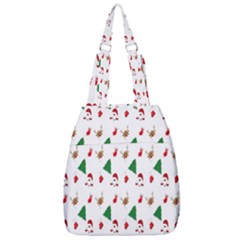 Christmas Tree,santa Center Zip Backpack by nate14shop