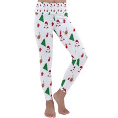 Christmas Tree,santa Kids  Lightweight Velour Classic Yoga Leggings by nate14shop