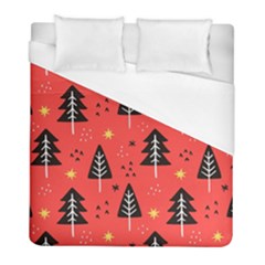 Christmas Tree,snow Star Duvet Cover (full/ Double Size) by nate14shop