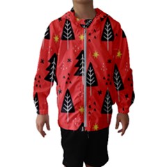 Christmas Tree,snow Star Kids  Hooded Windbreaker by nate14shop